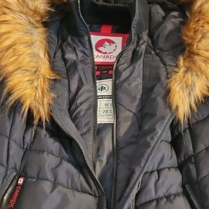 Canada Goose Black Jacket with Fur Trim
